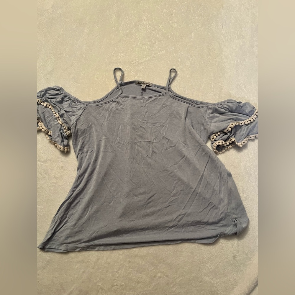 Charlotte Russe flowy crop top
